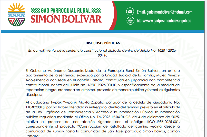 Disculpas Públicas